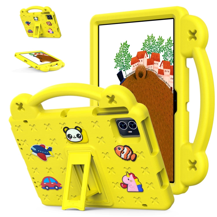 For Blackview Tab 80 10.1 2023 Handle Kickstand Children EVA Shockproof Tablet Case(Yellow) - Others by buy2fix | Online Shopping UK | buy2fix