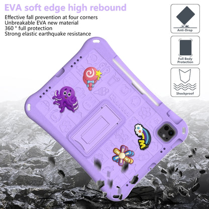 For iPad Air 11 2024 Hi Baby EVA Full Body Tablet Case with Strap(Light Purple) - iPad Air 11 2024 Cases by buy2fix | Online Shopping UK | buy2fix