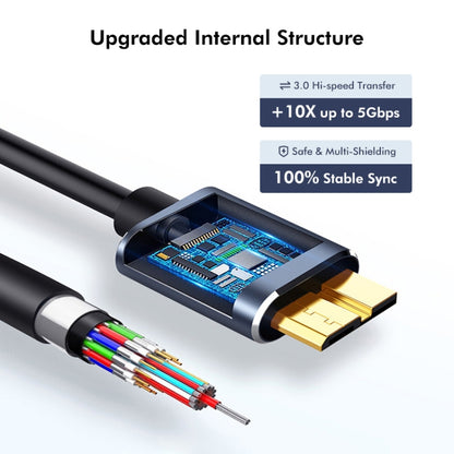 ENKAY USB 3.0 A to USB 3.0 Micro B 5Gbps Data Camera Hard Drive Cable, Length:0.5m - USB 3.0 by ENKAY | Online Shopping UK | buy2fix