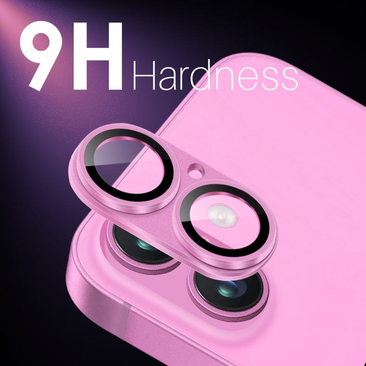 For iPhone 16 / 16 Plus NORTHJO Matte Camera Lens Protector Tempered Glass Rear Lens Film(Rose) - iPhone 16 Tempered Glass by NORTHJO | Online Shopping UK | buy2fix