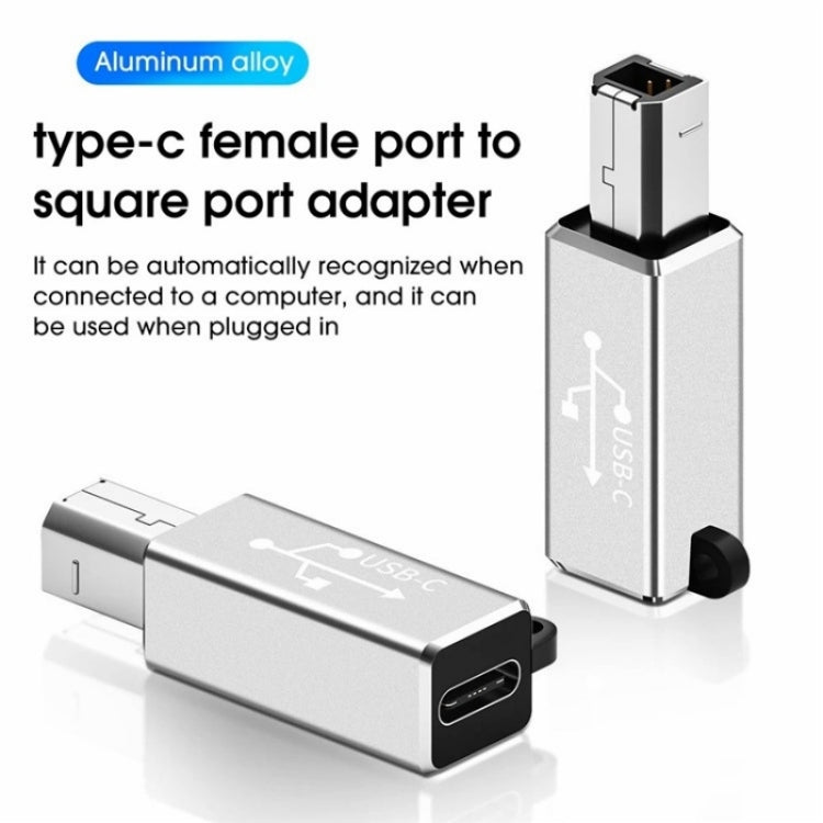 ADS-618 USB-C / Type-C Female to MIDI Male Electric Piano Printer Scanner Adapter(Black) - Cable & Adapters by buy2fix | Online Shopping UK | buy2fix