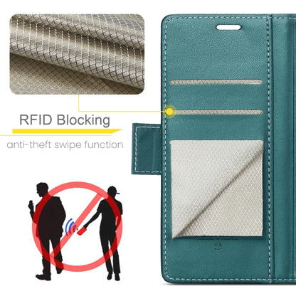 For iPhone 16 CaseMe 023 Butterfly Buckle Litchi Texture RFID Anti-theft Leather Phone Case(Green) - iPhone 16 Cases by CaseMe | Online Shopping UK | buy2fix