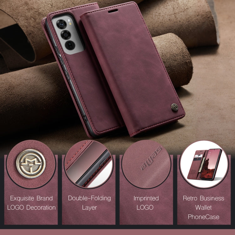 For OPPO Reno12 5G Global CaseMe 013 Multifunctional Horizontal Flip Leather Phone Case(Red) - Reno12 Cases by CaseMe | Online Shopping UK | buy2fix