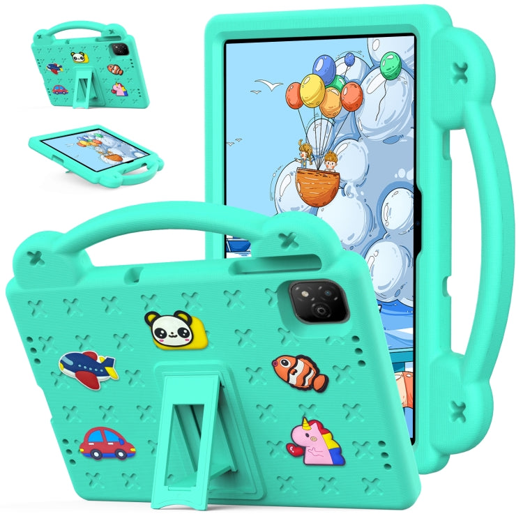 For Infinix Xpad 11 X1101 2024 Handle Kickstand Children EVA Shockproof Tablet Case(Mint Green) - Others by buy2fix | Online Shopping UK | buy2fix