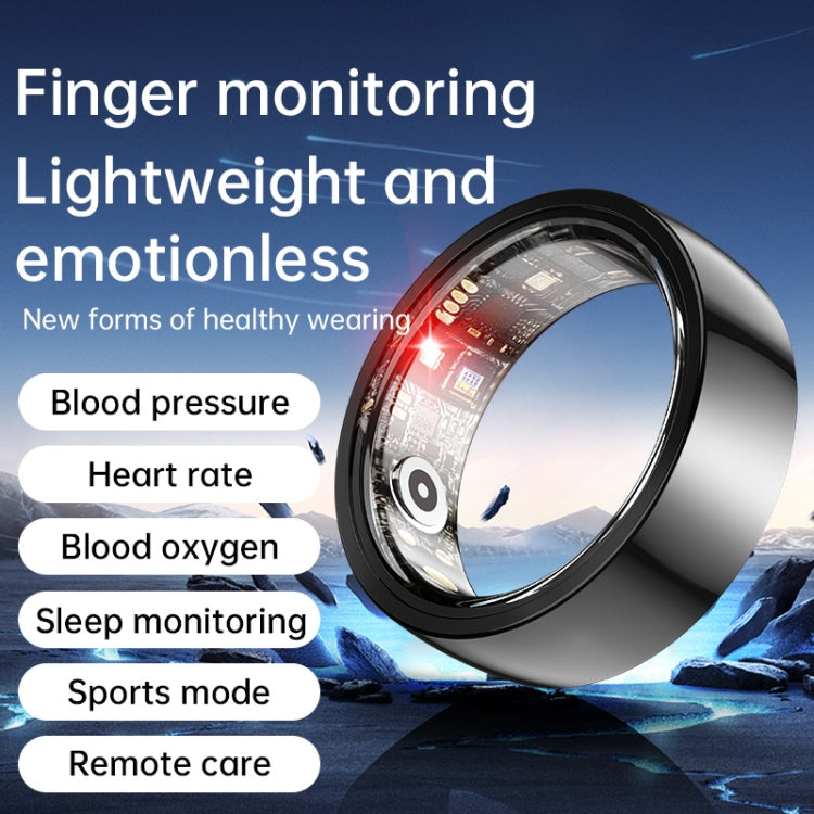 R1000 SIZE 9 Smart Ring, Support Heart Rate / Blood Oxygen / Sleep / Multiple Sports Modes(Black) - Smart Rings / Smart Telephones by buy2fix | Online Shopping UK | buy2fix