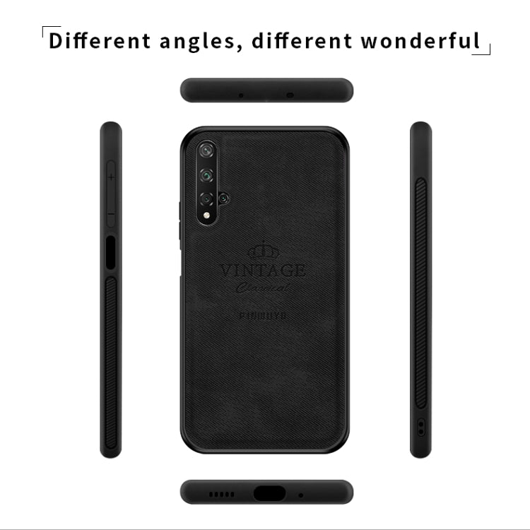 PINWUYO Shockproof Waterproof Full Coverage PC + TPU + Skin Protective Case for Huawei Honor 20(Gray) - Honor Cases by PINWUYO | Online Shopping UK | buy2fix