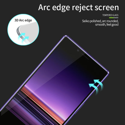 PINWUYO 9H 3D Curved Tempered Glass Film for Sony Xperia 10 / Xperia XA3（Black） - Sony Tempered Glass by buy2fix | Online Shopping UK | buy2fix