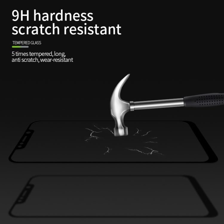 PINWUYO 9H 2.5D Full Screen Tempered Glass Film For LG W10(Black) - LG Tempered Glass by PINWUYO | Online Shopping UK | buy2fix