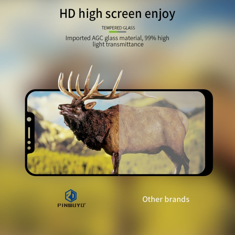 PINWUYO 9H 2.5D Full Screen Tempered Glass Film For LG W10(Black) - LG Tempered Glass by PINWUYO | Online Shopping UK | buy2fix