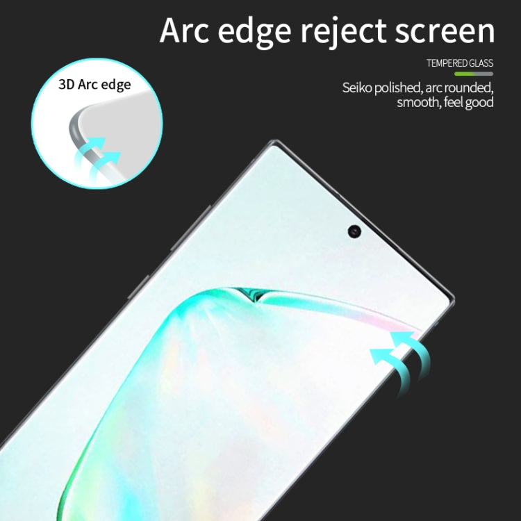 MOFI 9H 3D Explosion Proof Thermal Bending Full Screen Covered With Tempered Glass Film for Galaxy note10(Black) - Galaxy Tempered Glass by MOFI | Online Shopping UK | buy2fix