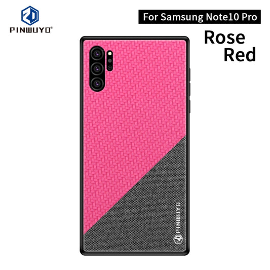 PINWUYO Honors Series Shockproof PC + TPU Protective Case for Galaxy Note10+(Red) - Galaxy Phone Cases by PINWUYO | Online Shopping UK | buy2fix