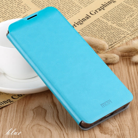 For Xiaomi RedMi 8A MOFI Rui Series Classical Leather Flip Leather Case With Bracket Embedded Steel Plate All-inclusive(Blue) - Xiaomi Cases by MOFI | Online Shopping UK | buy2fix
