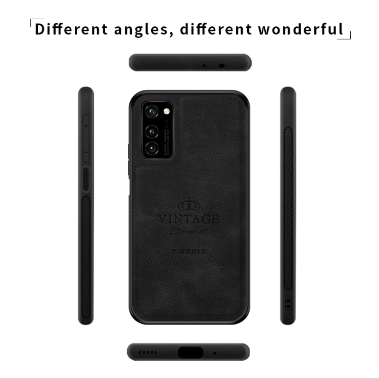 For Huawei Honor V30 / V30 Pro PINWUYO Zun Series PC + TPU + Skin Waterproof And Anti-fall All-inclusive Protective Shell(Black) - Honor Cases by PINWUYO | Online Shopping UK | buy2fix