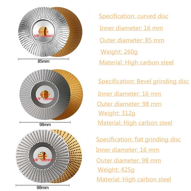 Woodworking Sanding Thorn Disk Angle Grinder Thorn Disk Plastic Grinding Disk Polishing Disk, Style:Arc(Silver) - Abrasive Tools & Accessories by buy2fix | Online Shopping UK | buy2fix