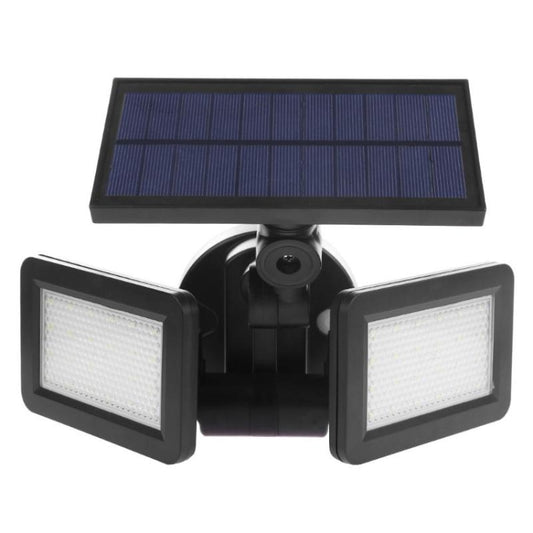 Double Flat Spotlight 48 LED Waterproof PIR Motion Sensor Solar Light - Solar Lights by buy2fix | Online Shopping UK | buy2fix