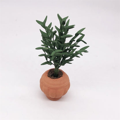 1:12 Mini House Toy Simulation Green Potted Plant(Green) - Pretend Play Toys by buy2fix | Online Shopping UK | buy2fix