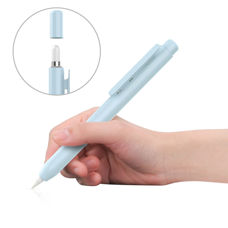 Automatic Retractable Stylus Pen Case For Apple Pencil 2(Sky Blue) - Pencil Accessories by buy2fix | Online Shopping UK | buy2fix