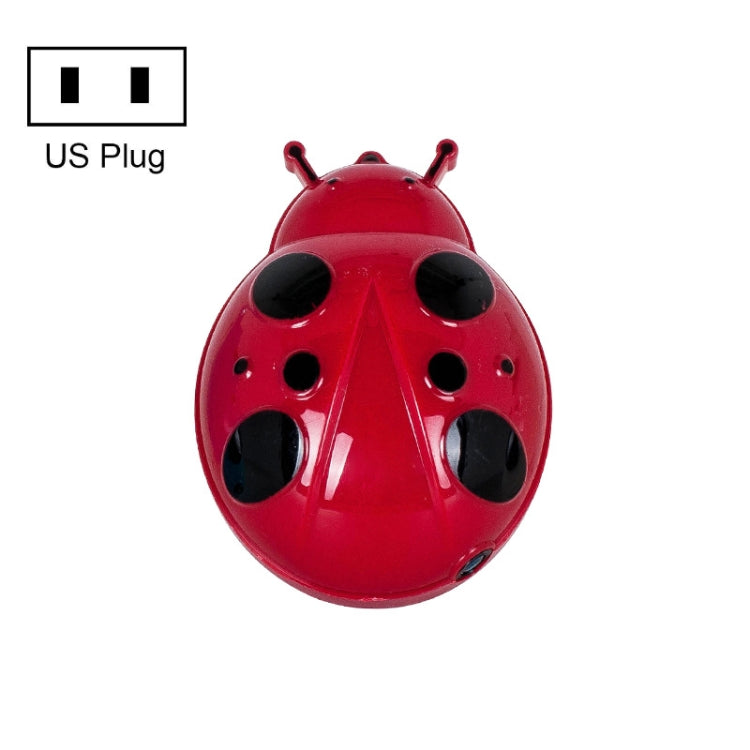 A62 Beetle Shape LED Night Light Plug-in Intelligent Light Control Sensor Light, Plug:US Plug(Red) - Sensor LED Lights by buy2fix | Online Shopping UK | buy2fix