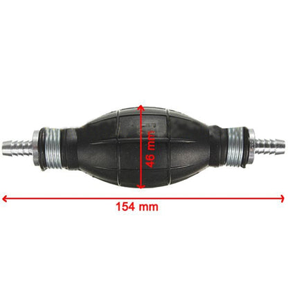 Universal Car Boat Motor Motorcycle Gasoline Pump Spherical Rubber Manual Fuel Pump, Size:8mm(Black) - Marine Accessories & Parts by buy2fix | Online Shopping UK | buy2fix