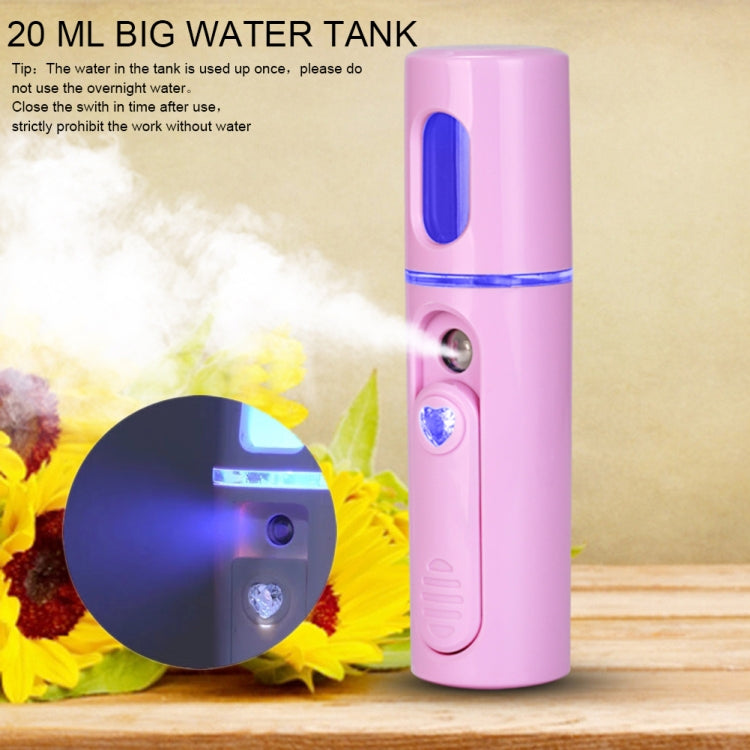 Facial Steamer Nano Steamer Handy  Face Moisture Sprayer Rechargeable Mini USB Charging Automatic Alcohol Sprayer(Light purple) - Beauty Instrument by buy2fix | Online Shopping UK | buy2fix