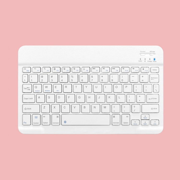 Universal Ultra-Thin Portable Bluetooth Keyboard For Tablet Phones, Size:7 inch(White Keyboard) - Universal Keyboard by buy2fix | Online Shopping UK | buy2fix