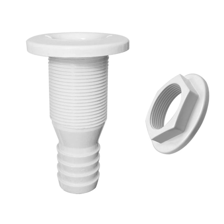 5/8 inch Plastic Thru-Hull Bilge Fitting For Bilge Pump Drain or Vent Hose Fitting for Boats Marine Yacht Sail Camper Truck - Marine Accessories & Parts by buy2fix | Online Shopping UK | buy2fix