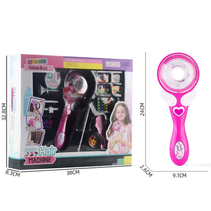 Magic Hair Braiding Device Variety Girl Toy Hair Accessories Set Electric Hair Braiding Device Big Box - Pretend Play Toys by buy2fix | Online Shopping UK | buy2fix