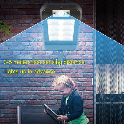 Solar Wall Light Outdoor Waterproof Human Body Induction Garden Lighting Household Street Light 6 x 20LED With Remote Control - Solar Lights by buy2fix | Online Shopping UK | buy2fix