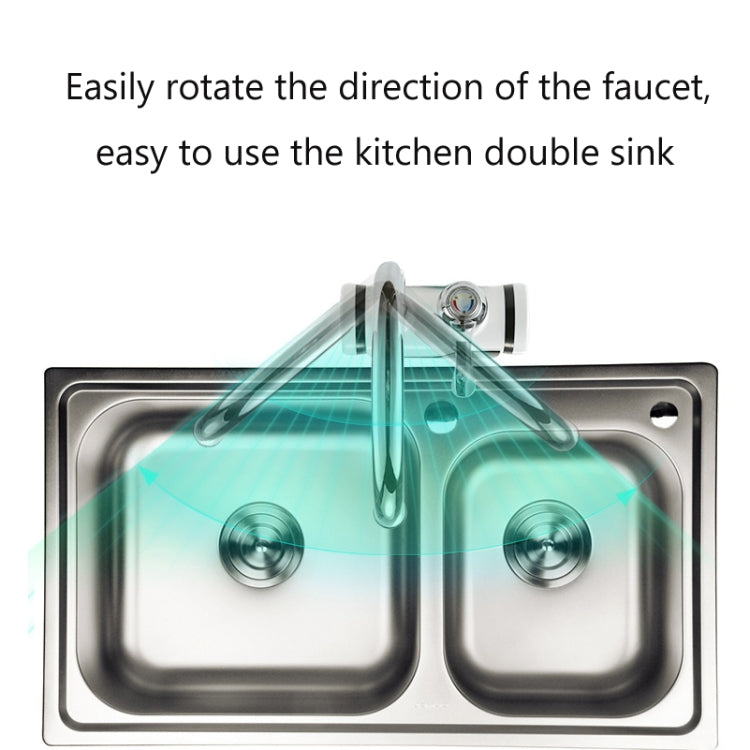 Kitchen Instant Electric Hot Water Faucet Hot & Cold Water Heater CN Plug Specification: Digital Leakage Protection Lower Water Inlet - Faucets & Accessories by buy2fix | Online Shopping UK | buy2fix