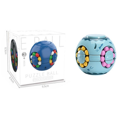 3 PCS Finger Magic Bean Magic Cube Toy Children Intelligence Fingertip Spinning Top(Lake Cyan) - Magic Cubes by buy2fix | Online Shopping UK | buy2fix