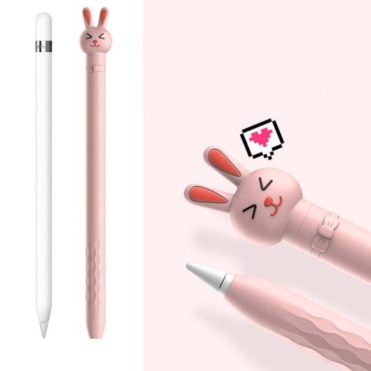 Cartoon Silicone Capacitive Pen Non-Slip And Anti-Drop Protective Cover For Apple Pencil 1(Rabbit) - Pencil Accessories by buy2fix | Online Shopping UK | buy2fix