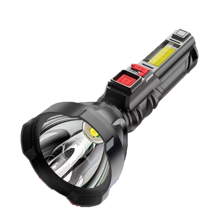 Plastic Flashlight COB Work Light Long Shot USB Strong Light Flashlight - LED Flashlight by buy2fix | Online Shopping UK | buy2fix