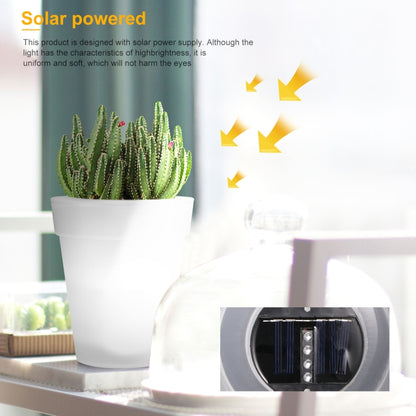 LED Solar Flower Pot Light Garden Light Luminous Flower Pot Light Lawn Light Christmas Decoration Light(White Light) - Solar Lights by buy2fix | Online Shopping UK | buy2fix