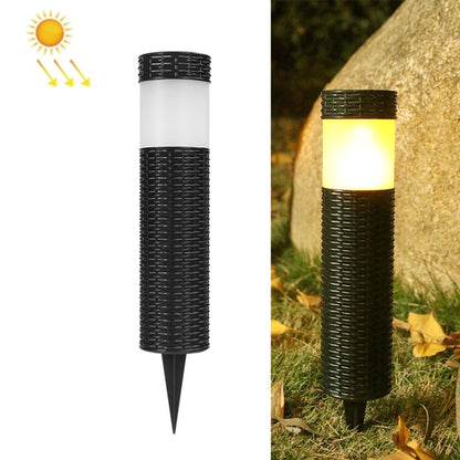 Solar LED Outdoor Waterproof Cylinder Lawn Light, Style: Simulation Flame - Solar Lights by buy2fix | Online Shopping UK | buy2fix