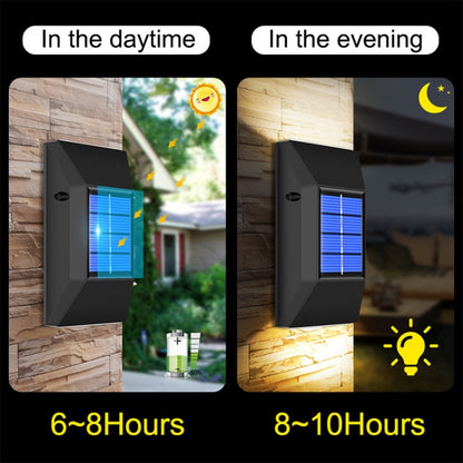 Outdoor Decorative Waterproof Solar Wall Light, Spec: 6 LEDs White Light - Solar Lights by buy2fix | Online Shopping UK | buy2fix