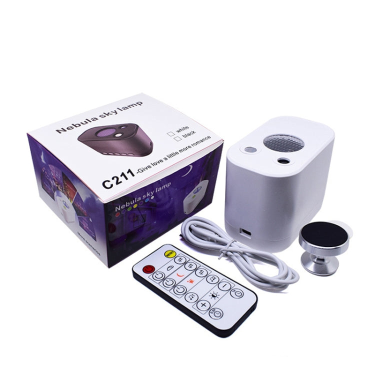 C211 Star Projector Lamp USB Bedside Atmosphere Light(White) - Projection Lamp by buy2fix | Online Shopping UK | buy2fix