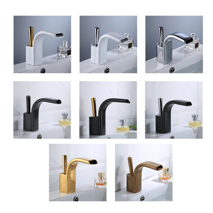 Bathroom All Copper Basin Hot And Cold Water Faucet, Specification: Gold - Faucets & Accessories by buy2fix | Online Shopping UK | buy2fix