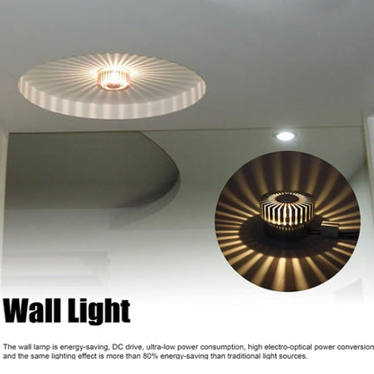 LED Aluminum Aisle Light Sunflower Corridor Lamp Decorative Light, Power source: Invisible Installation 3W(Purple) - Novelty Lighting by buy2fix | Online Shopping UK | buy2fix