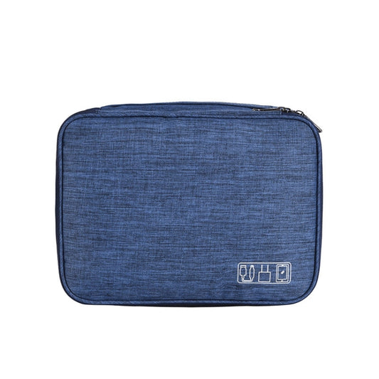 RH916 3 Layers Digital Collection Package Multi-Functional Data Cable Storage Package(Navy) - Digital Storage Bag by buy2fix | Online Shopping UK | buy2fix