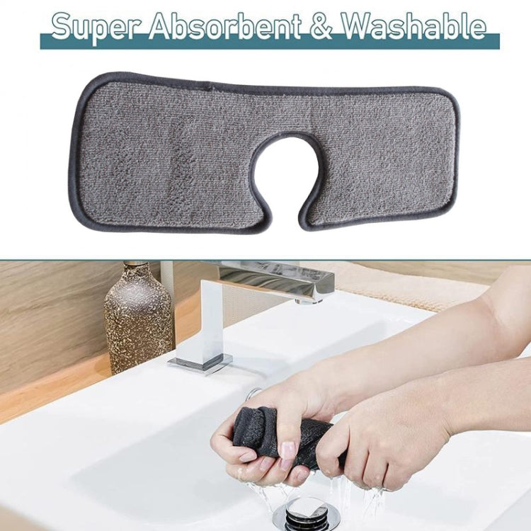 Basin Drain Pad Absorbent Dry Cleaning Pad Fiber Towel Water Mat Color Random Delivery, Size: 46x15cm - Bath Mats by buy2fix | Online Shopping UK | buy2fix