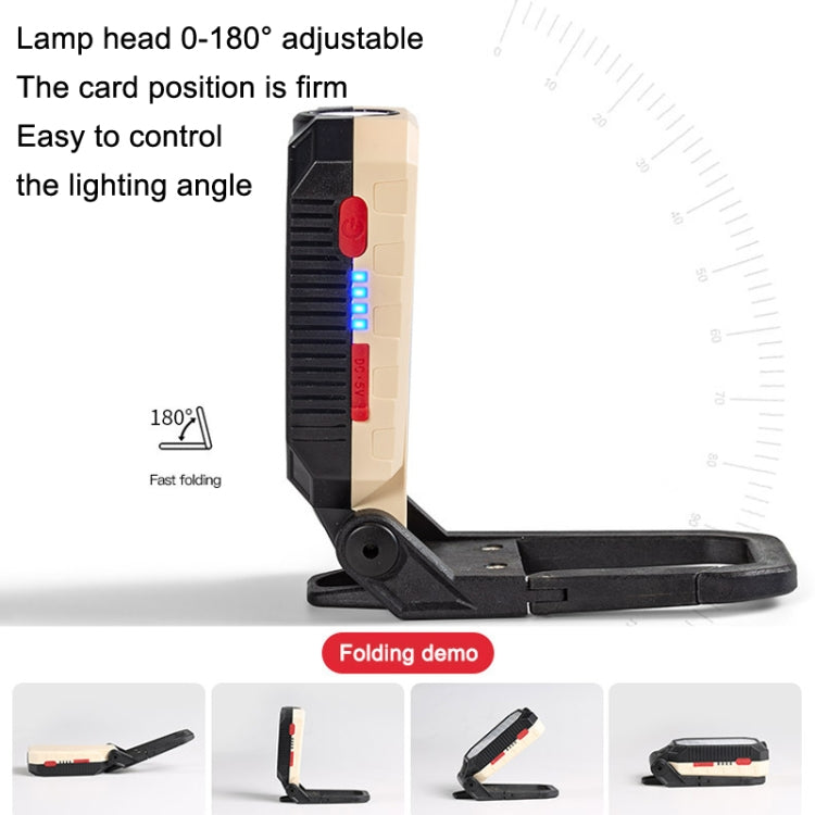 E-SMARTER COB Work Light USB Emergency Flashlight Maintenance Lamp, Style: W598A 8 Hole - Camping Lighting by E-SMARTER | Online Shopping UK | buy2fix