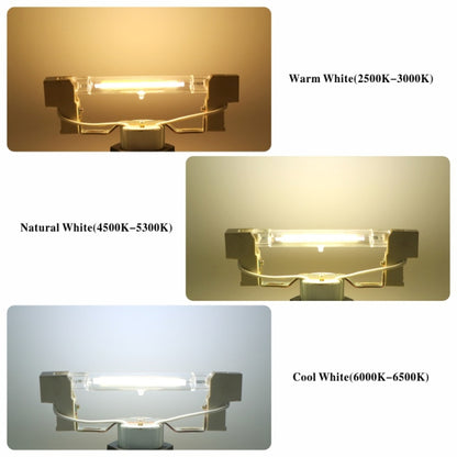 78MM 10W R7S LED COB Dimmer Glass Lamp Double-end Horizontal Plug-in Light(110V Warm White Light) - LED Blubs & Tubes by buy2fix | Online Shopping UK | buy2fix