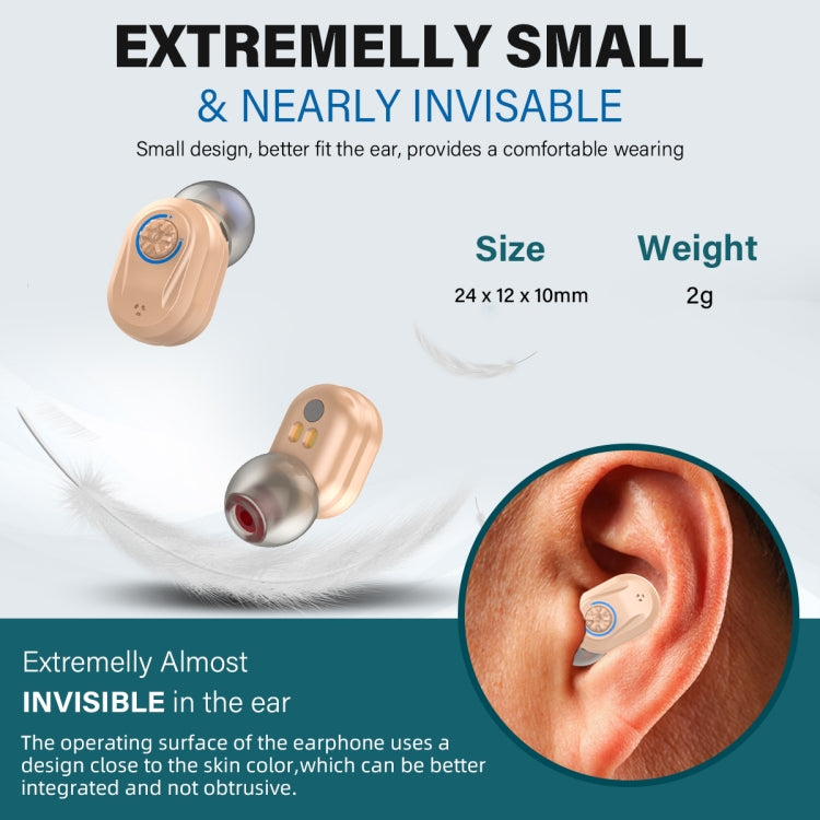 Z-127C TWS Charging Hearing Aid Sound Amplifier Auxiliary Listener(Red Blue) - Hearing Aids by buy2fix | Online Shopping UK | buy2fix