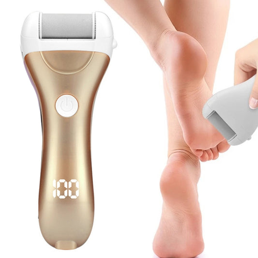 Electric Foot Grinder Digital Display USB Pedicure Peeling(Gold) - Grinding Tools & Accessories by buy2fix | Online Shopping UK | buy2fix