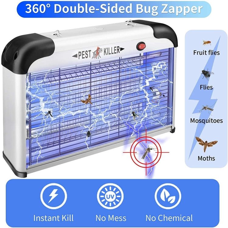 SK611 Indoor Household 20W Electric Shock Mosquito Killer Lamp High Voltage Hotel Fly Killer Lamp(US Plug) - Repellents by buy2fix | Online Shopping UK | buy2fix