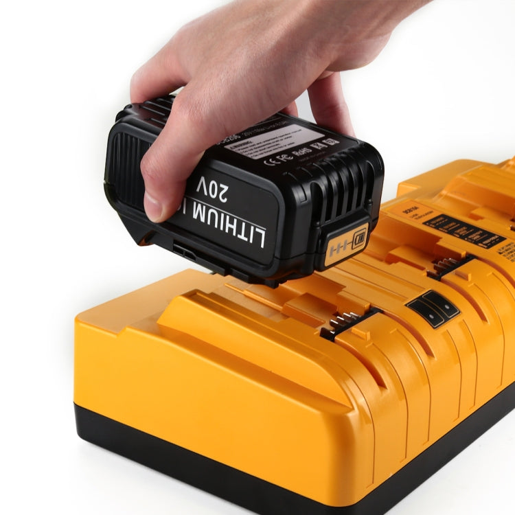 DCB104 Portable Fast Charger 12V-20V Electric Tool Lithium Battery Charger, For Dewalt DCB127 / DCB200 / DCB205 / DCB206, Plug: UK - Electric Saws & Accessories by buy2fix | Online Shopping UK | buy2fix