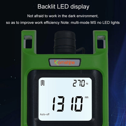 Komshine Handheld Laser Light Source Fiber Tester with LED Backlight, Model: KLS-35-S - Fiber Optic Test Pen by Komshine | Online Shopping UK | buy2fix
