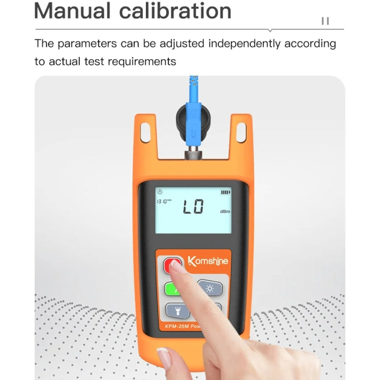 Komshine Mini Handheld Optical Power Meter Fiber Loss Measurement, Specification: KPM-25M-C/-50DBM to +26DBM - Fiber Optic Test Pen by Komshine | Online Shopping UK | buy2fix