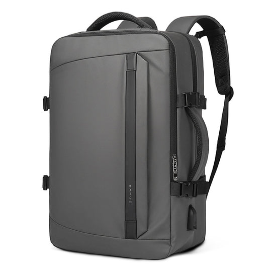 BANGE BG-2892 Mens Business Double-Shoulder Backpack Large Capacity Traveling Computer Bag(Gray) - Double-shoulder Bags by BANGE | Online Shopping UK | buy2fix