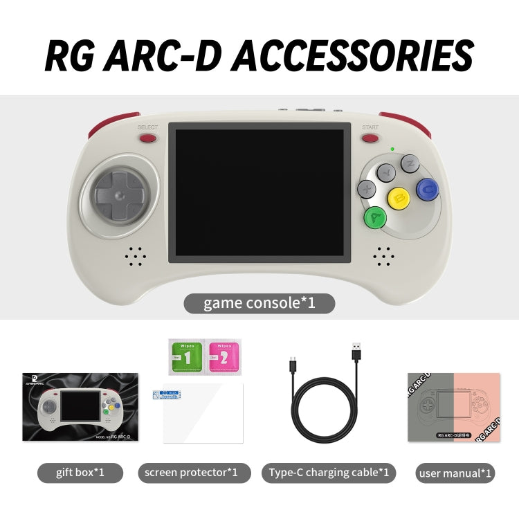 ANBERNIC RG ARC-D Handheld Game Console 4-Inch IPS Screen Linux / Android 11 System Portable Video Arcade 128G(Black) - Pocket Console by ANBERNIC | Online Shopping UK | buy2fix